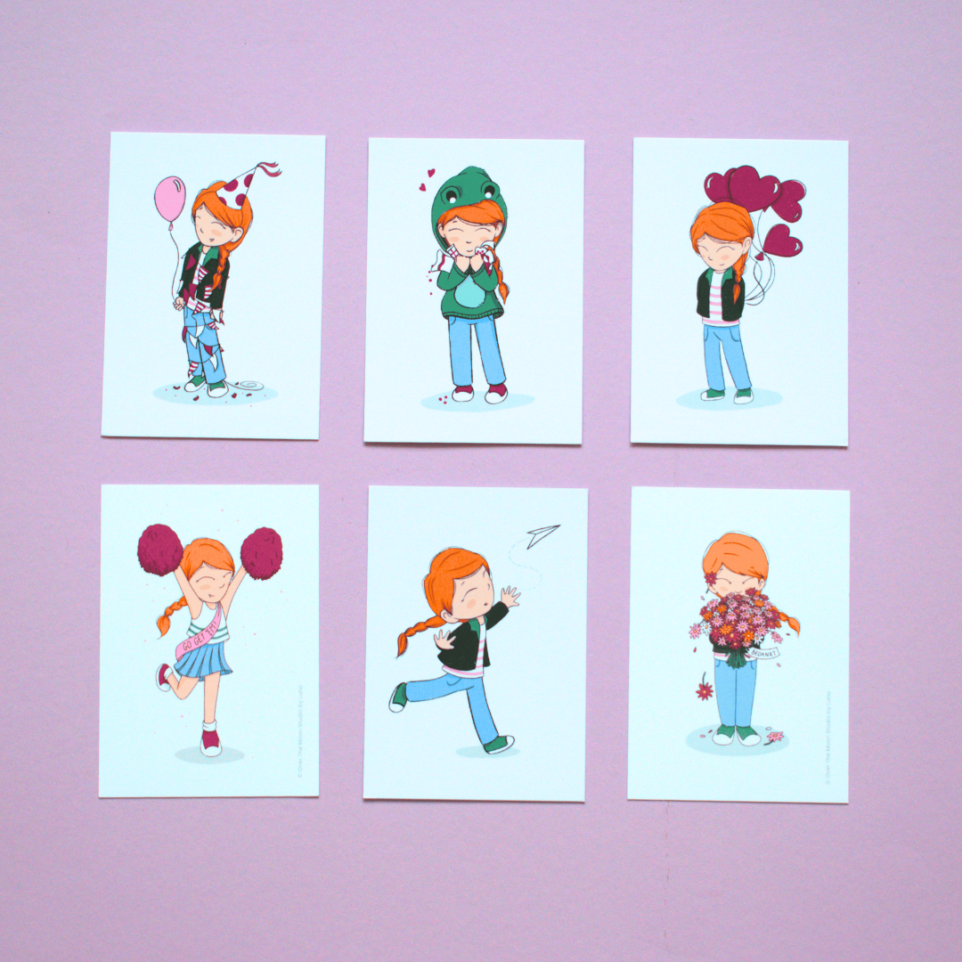 Kaartenset Stella - set van 6